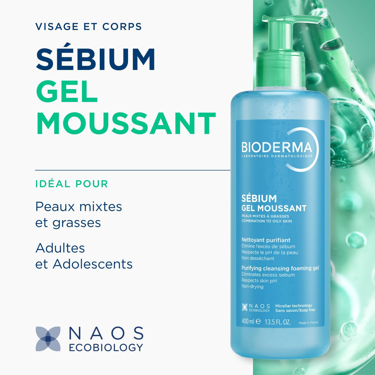 Bioderma Sebium 500ml pump bottle for oily skin