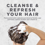 Avalon Organics B-Complex formula close up view highlighting hair volumizing benefits