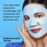 Dr.Jart+ two-step Korean skincare mask components shown separately.