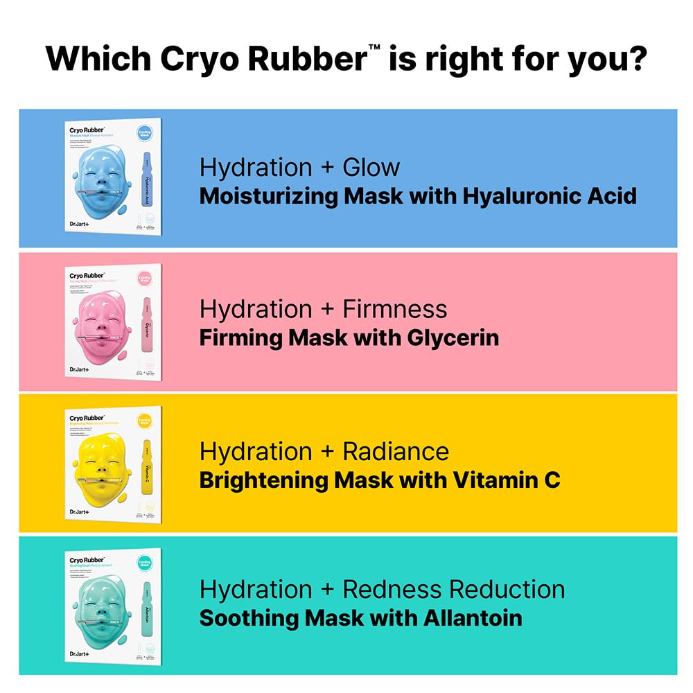 Authentic USA imported Dr.Jart+ Cryo Rubber mask kit packaging.