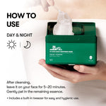 Close up of hydrating Cica mask ingredients