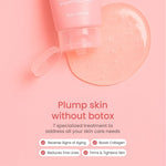 Quia Korean skincare mask tube clinical results label