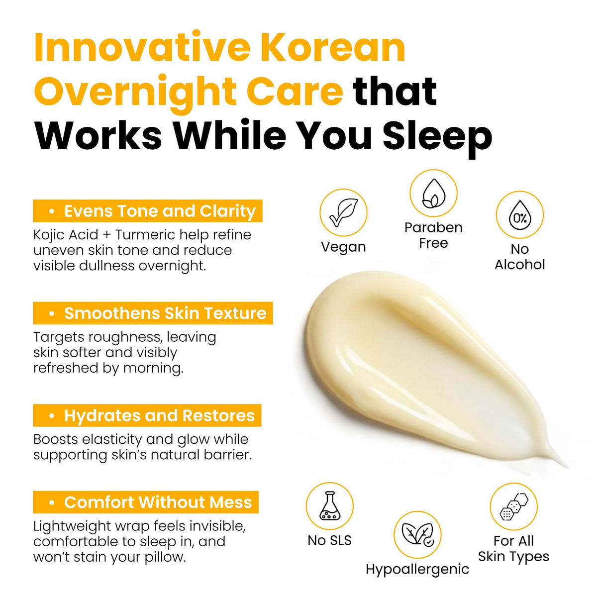 Applied QUIA wrapping mask demonstrating hydration benefits