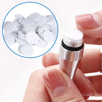 Fine pointed diamond tips for nose and eye area blackhead removal treatment