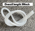Complete package overview of the 5 pieces microdermabrasion machine filter and silicone hose assembly kit