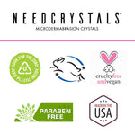 NeedCrystals pure white aluminum oxide crystals mixed with face cleanser for DIY home scrub