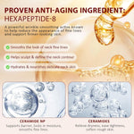 Close up of AH-8 firming neck cream dual roller applicator