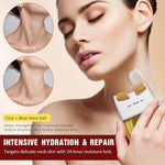 Detailed view of neck tightening cream texture