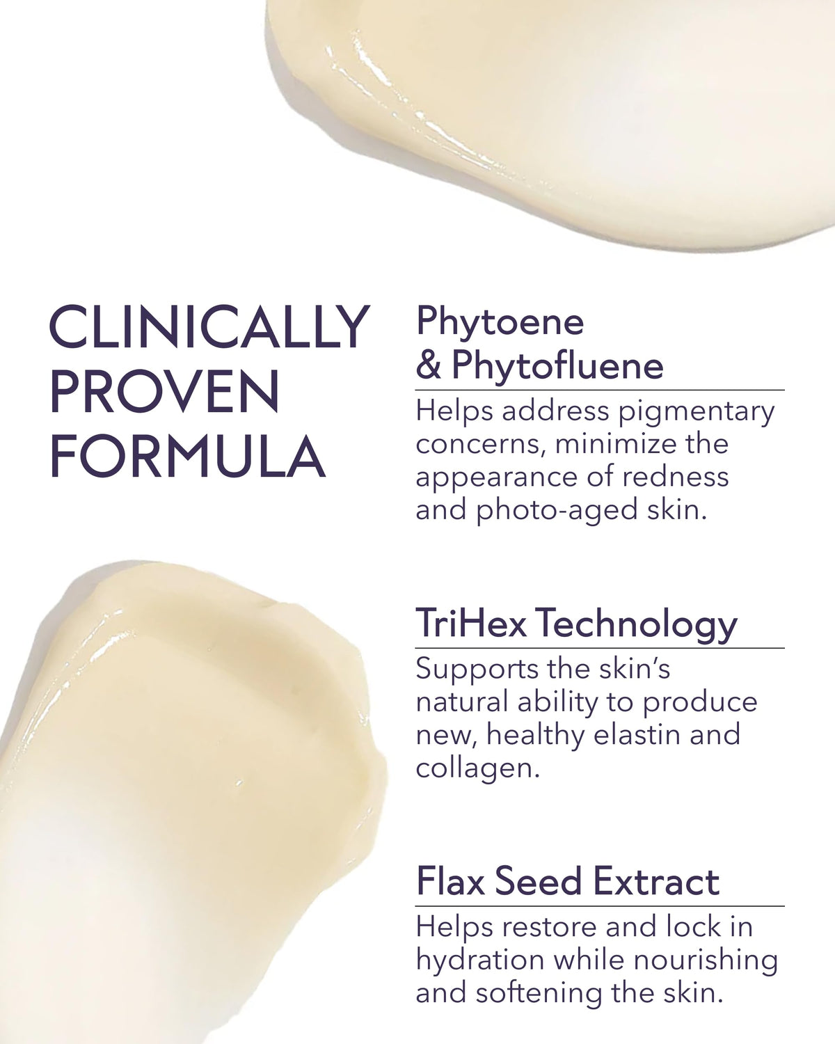 Back of Alastin Restorative Neck Complex bottle with ingredients