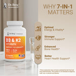Dr. Berg Nutritionals high absorption vitamin D3 and K2 secure safety seal display