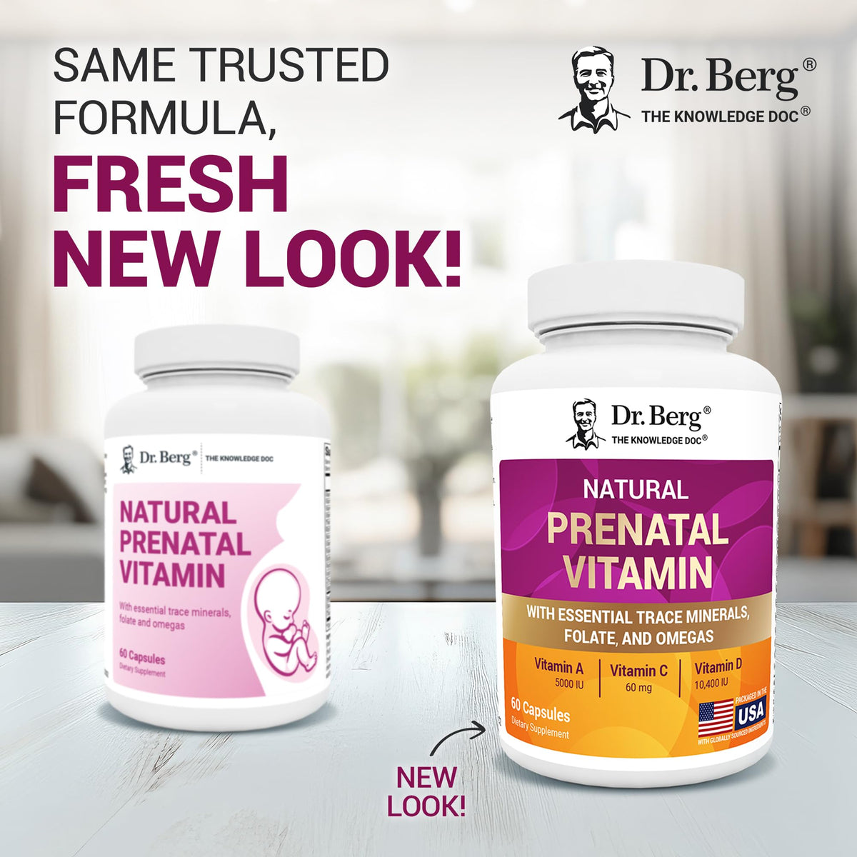 Dr. Berg prenatal supplement label ingredients detail