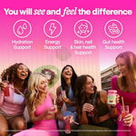Belli Welli imported USA wellness supplement packaging with clear serving directions