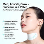 Anua firming and lifting neck patch close up texture