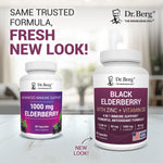 Dr. Berg Black Elderberry capsules supplement facts and ingredient label details