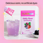 Premium low bloat daily fiber supplement for women and men