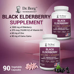 Dr. Berg Nutritionals Advanced Immune Support vegetarian capsules displayed next to the bottle