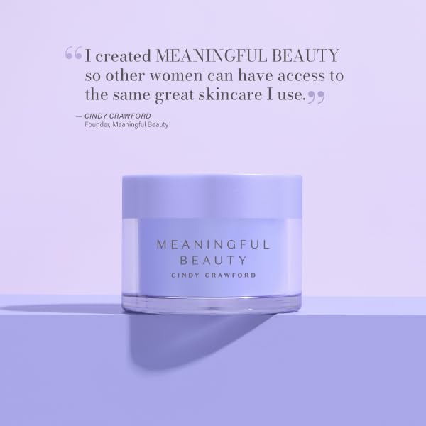 Meaningful Beauty beyond overnight retinol repair crème side view text details