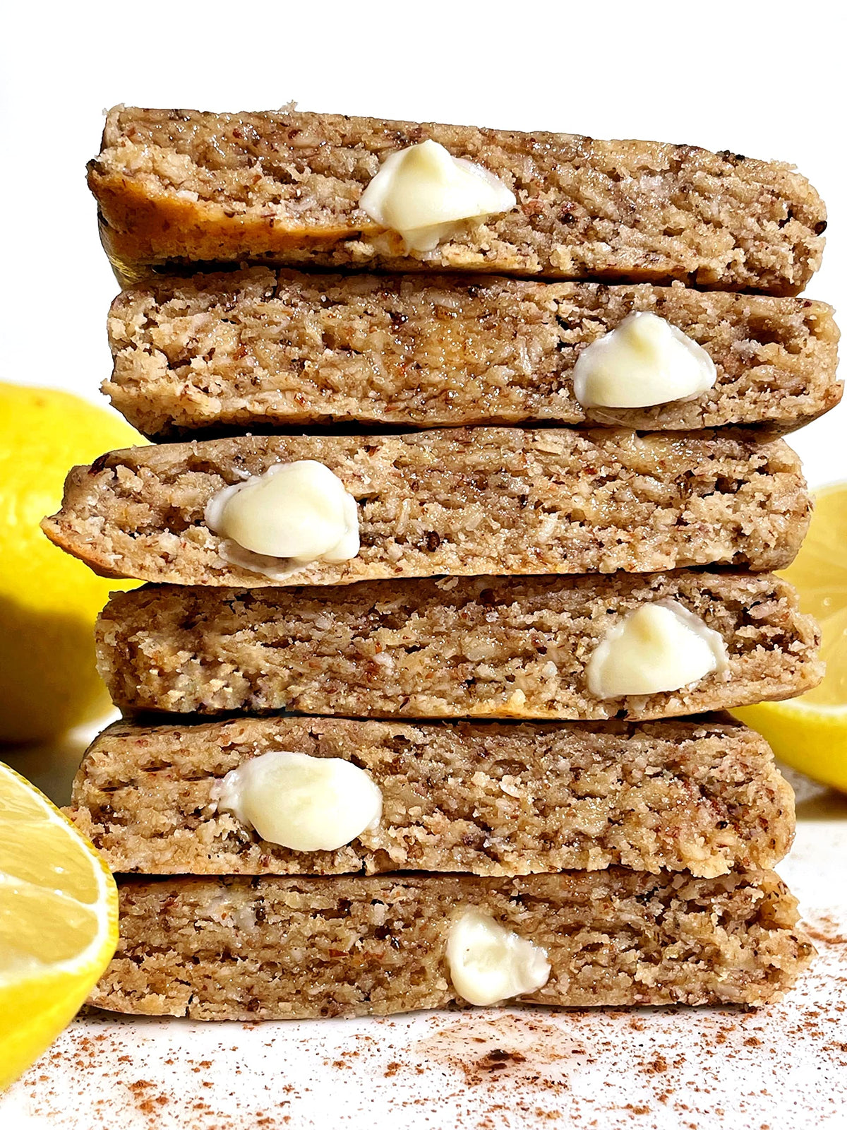 Inside view of an opened BelliWelli soft baked bar displaying its moist and chewy gut guardian formula texture.