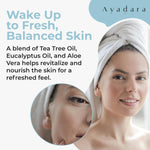 Ayadara hormonal acne sulfur cream open jar showing texture of the bentonite clay formula