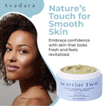 Ayadara acne spot cream packaging box showcasing clean beauty ingredients for sensitive skin