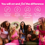 Belli Welli daily wellness supplement bundle displaying both wild berry and watermelon varieties