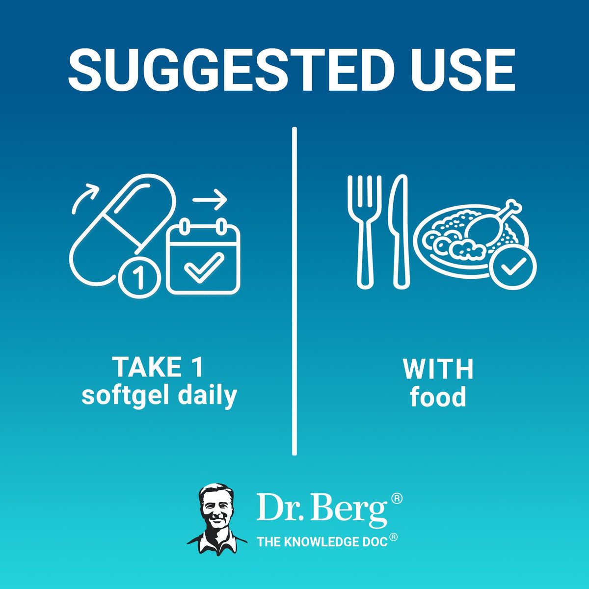 Dr. Berg maximum strength omega 3 formula with natural vitamins A and D