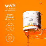 Rich emollient texture of the hyaluronic acid and vitamin C night cream formula