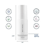 Texture shot of NAELI lightweight non greasy retinol moisturizer on skin