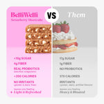 BelliWelli zero bloat probiotic bars 8 pack nutritional label details