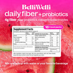 Belli Welli fiber supplement box with 10 single-serve travel packets