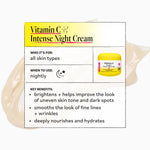 Derma E USA imported skincare night cream packaging displaying directions for hyperpigmentation treatment.
