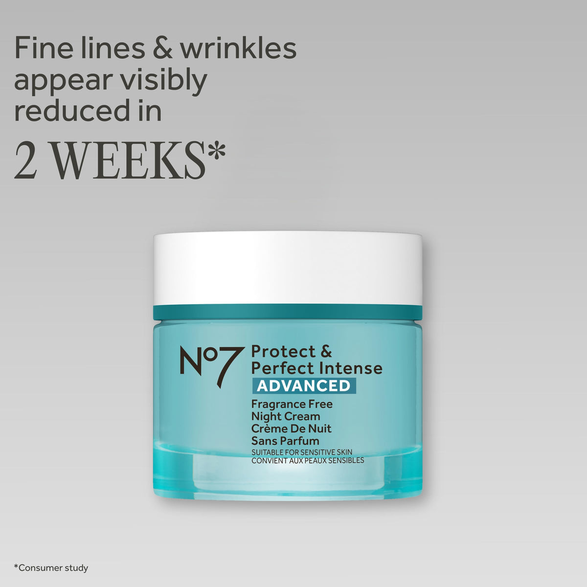 No7 wrinkle reducing moisturizer side view showing product details and 1.69 ounce size label