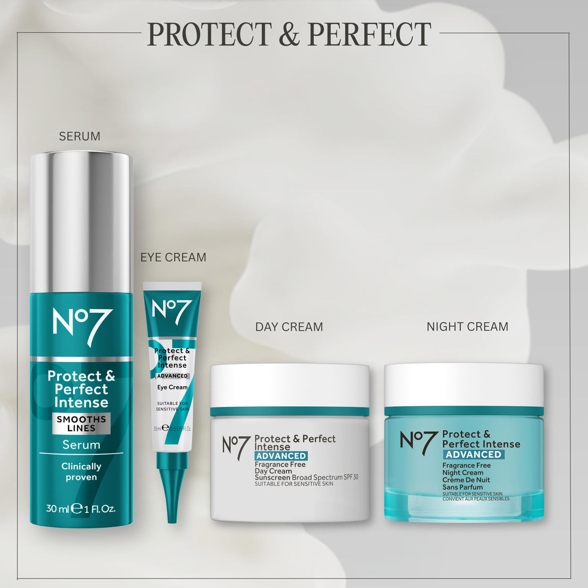 No7 anti aging evening routine moisturizer bottom view displaying product manufacturing information
