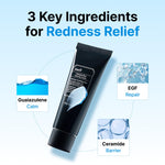 Dear Klairs Midnight Blue Calming Cream texture showing blue hue