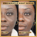 Overnight plumping face serum with hyaluronic acid and peptides for radiant skin