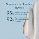 Hydrating face moisturizer for dry skin by ELEMIS inside open pink container