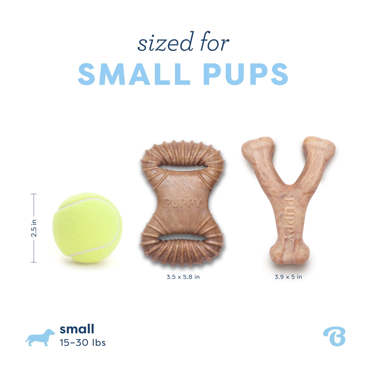 Authentic USA imported Benebone puppy pack small size