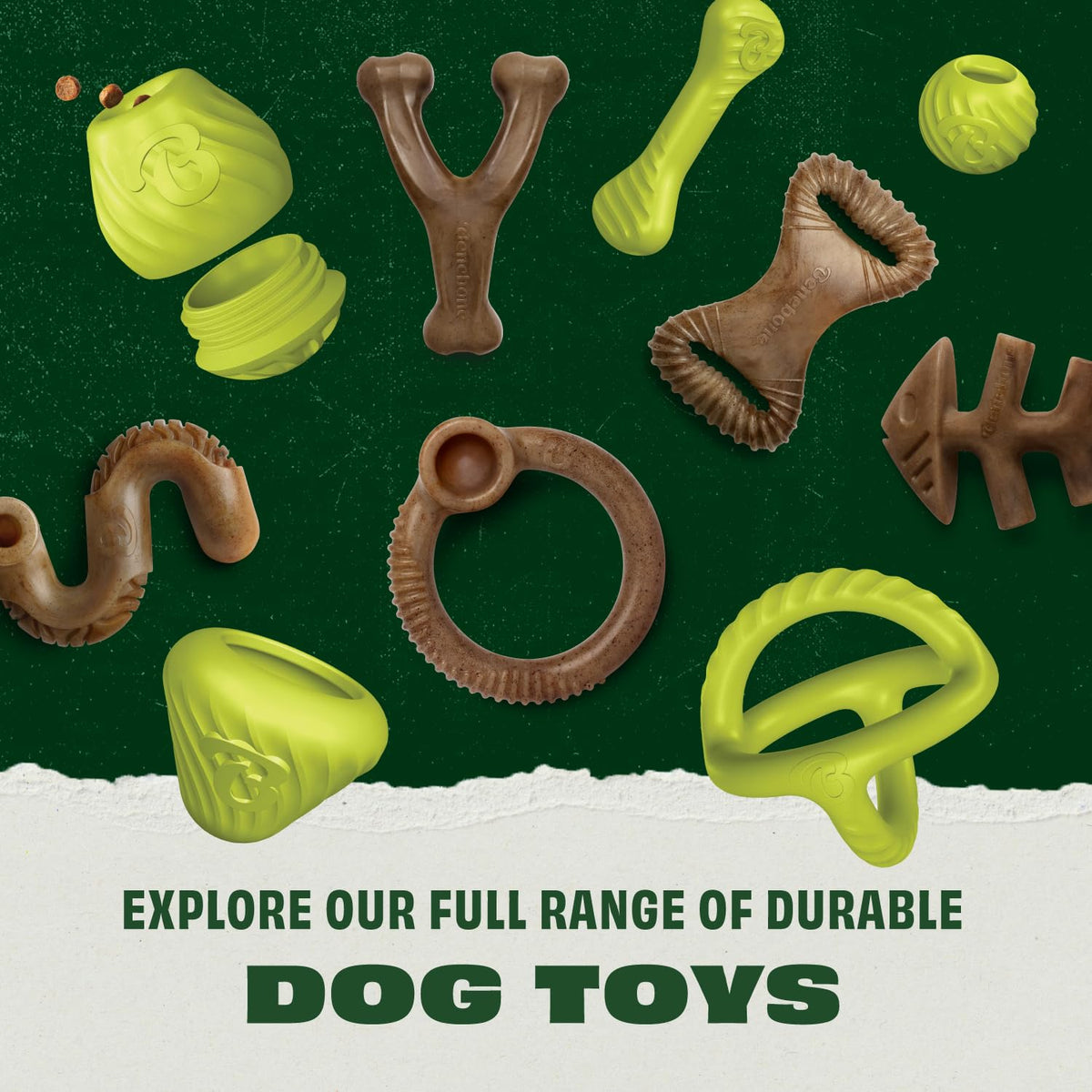 Imported Benebone rubber tug toy for Indian pet parents