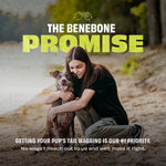 Authentic Benebone natural rubber interactive pet toy packaging