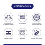 Back label details of Mitchell USA exfoliating face cream