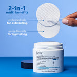 Korean skincare belif toner pads open jar view