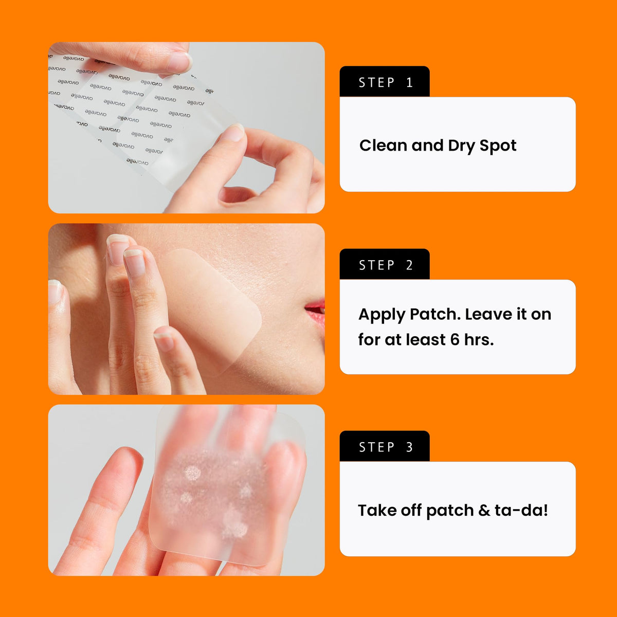 AVARELLE XL acne patches box displaying cruelty free and vegan certified logos