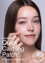 DWEasyDerm Real Calming Ampoule bottle and precision tweezers included in the 10 count kit.