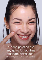 DWEasyDerm Quick Calming Magnesium Patches unboxing showing individually wrapped sterile components.