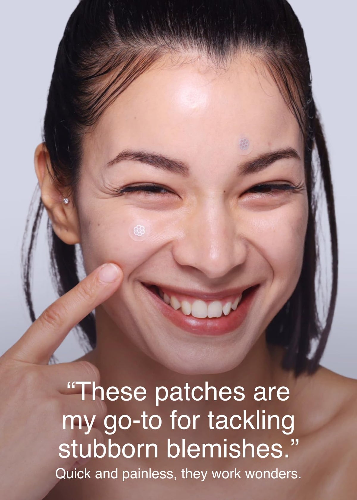 DWEasyDerm Quick Calming Magnesium Patches unboxing showing individually wrapped sterile components.