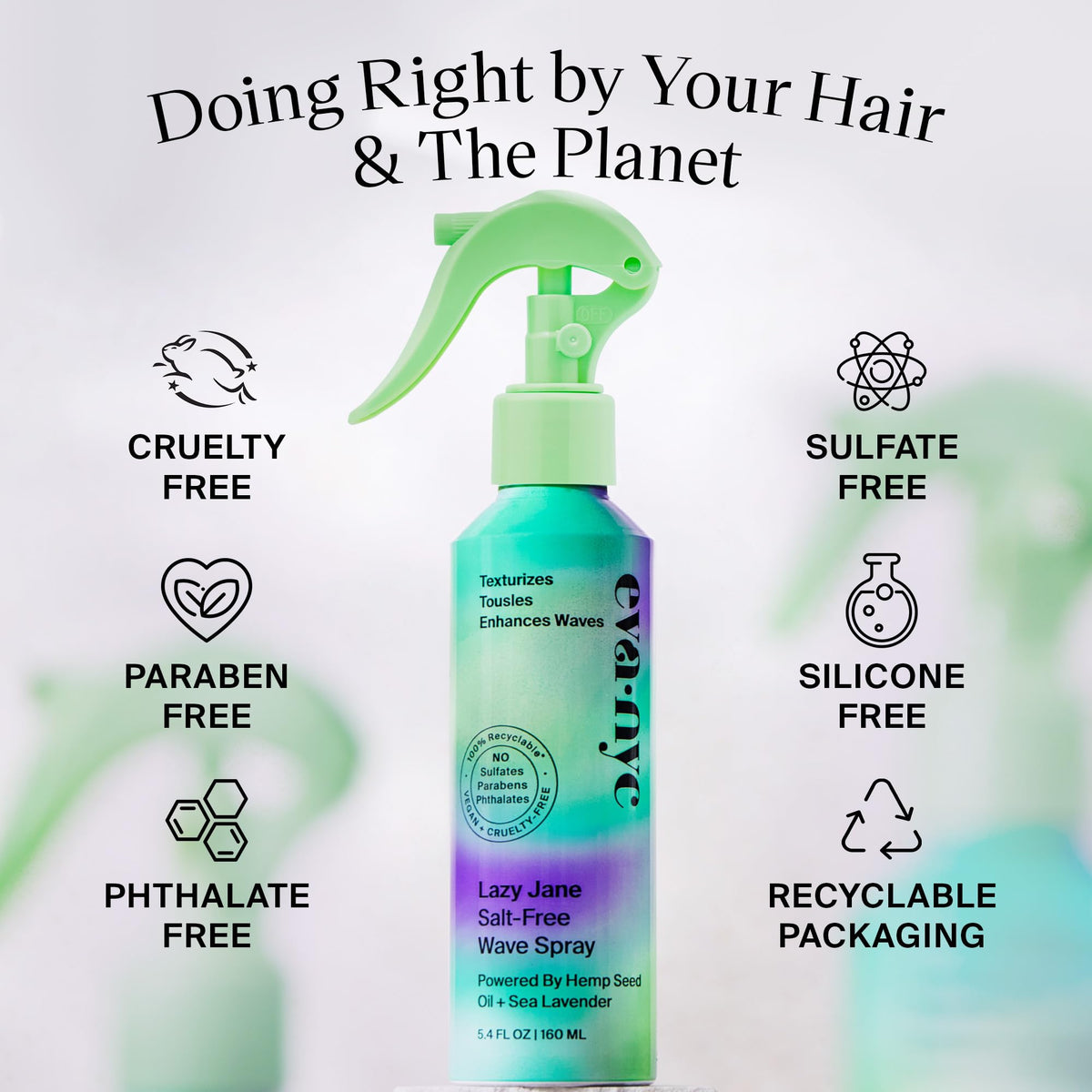 Cruelty free and sulfate free hair texturizer for color treated hair