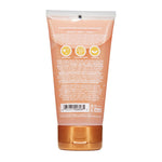 Tree Hut deep cleansing facial exfoliator tube showing product benefits