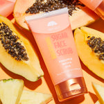 Tree Hut pineapple and papaya enzyme exfoliating scrub application view