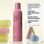 Eva NYC Beyond Gravity aerosol can detailing Vitamin E benefits for hair
