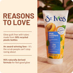 Dermatologist tested St. Ives non comedogenic blemish control scrub application